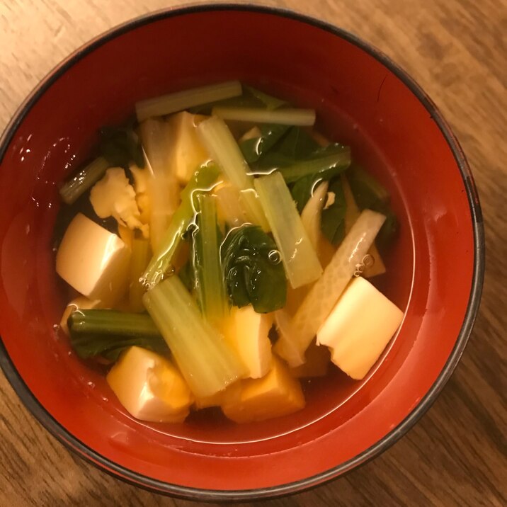 野菜と豆腐の和風すーぷ